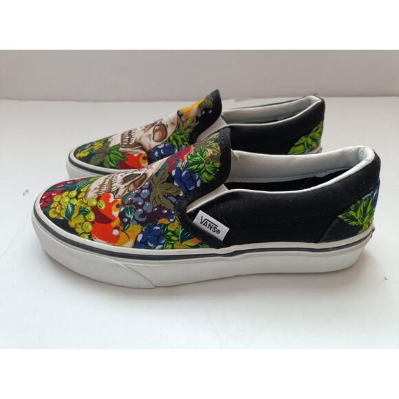 VANS Fruit Skull Classic Low Top Sneakers  WOMEN’S 6.5  Skate Shoes Slip On USA - Picture 4 of 7